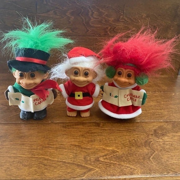 RUSS | Vintage Christmas Troll Dolls - Picture 1 of 12